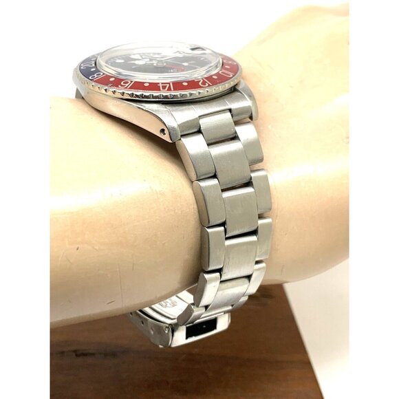 Rolex Men's Watch 1675 GMT Master Automatic Vintage 1968 Black Dial Pepsi Bezel - Picture 12 of 15